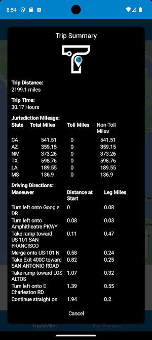 TruckMiles Screenshot 2