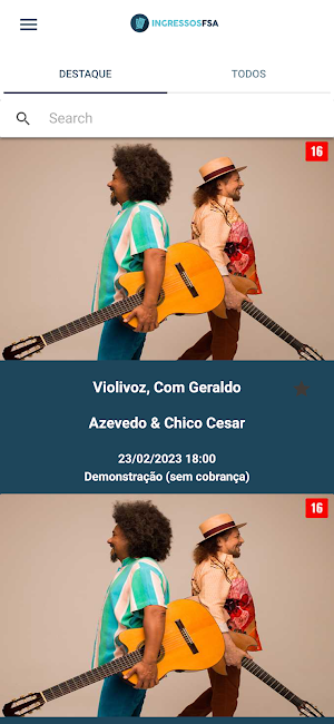 Ingressos FSA Screenshot 0