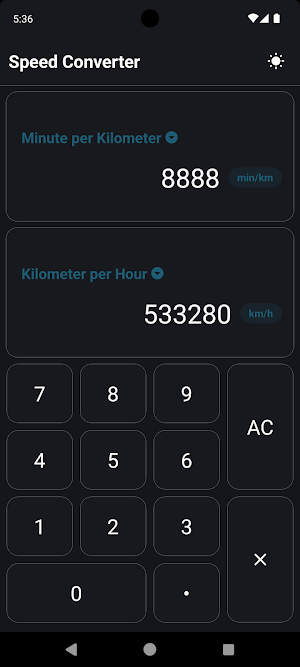 Speed Converter Screenshot 3
