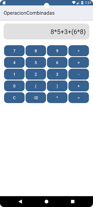 Operaciones Combinadas Screenshot 0