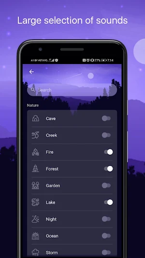 Relaxation sounds for sleep: s Screenshot 2