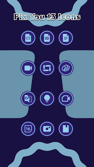Pix You 13 Dark Violet Icons Screenshot 1