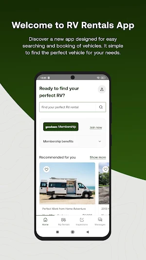 Good Sam RV Rentals Screenshot 0