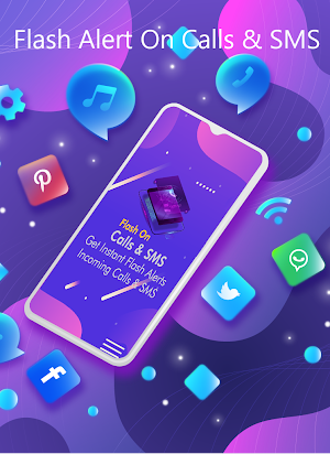 Flash Alert On Calls & SMS, Apps Notifications Screenshot 0