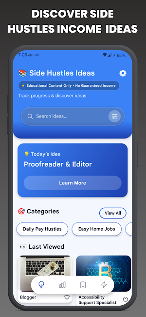 Side Hustle Online Money Ideas Screenshot 0