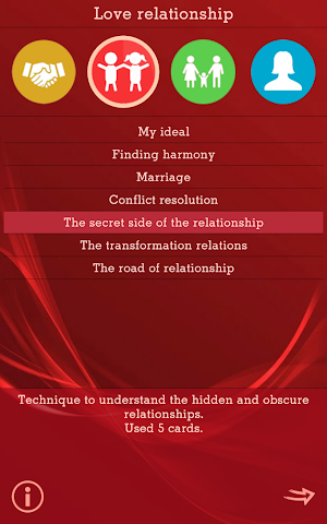 Metaphoric cards: Ruby. Relationship techniques Screenshot 3