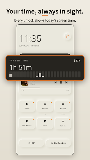 TimeAware Dumb Phone Launcher Screenshot 1