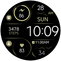 Digital Black v3 watch face