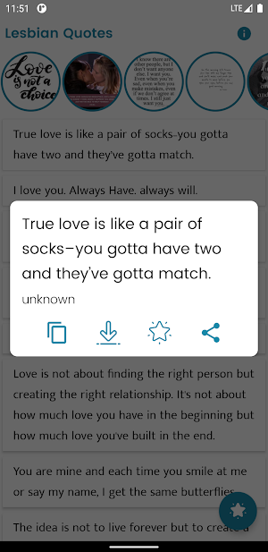 Lesbian Quotes and Sayings Screenshot 0