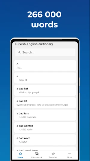 Turkish - English dictionary Screenshot 0