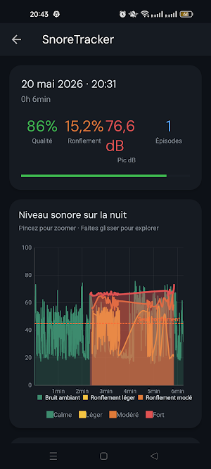 SnoreTracker Screenshot 1