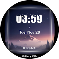 Winter Digital Watch Face