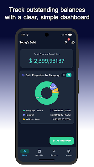 Today's Debt: Payoff Planner Screenshot 0