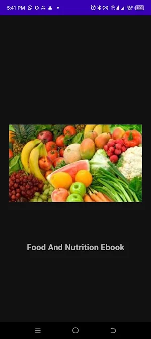 Food And Nutrition(TextBook) Screenshot 0