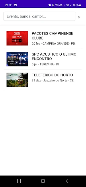 Ache Tickets Screenshot 2