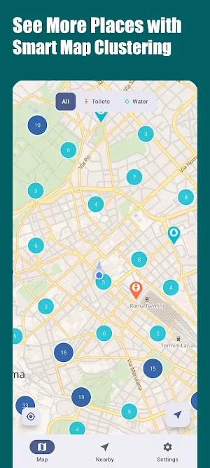 Oasis: Find Toilets & Water Screenshot 2