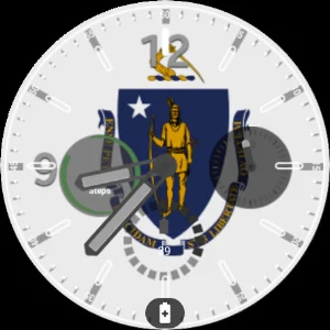 Massachusetts Flag Watchface Screenshot 2