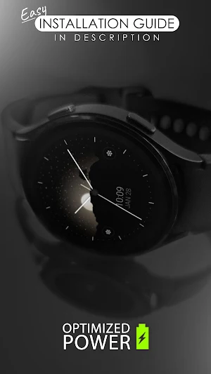 Minimal Black v25 watch face Screenshot 1