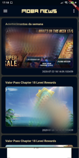 MOBA News Screenshot 1