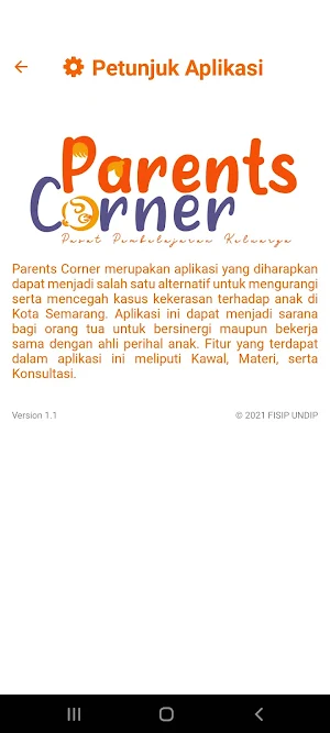 Parents Corner (Pusat Pembelajaran Keluarga) Screenshot 2