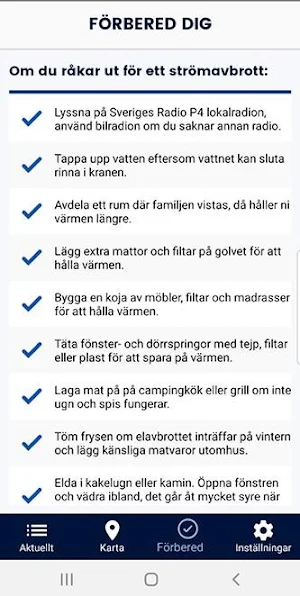 Krisinformation.se Screenshot 3