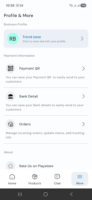 Gaun Sahar Seller Center Screenshot 3