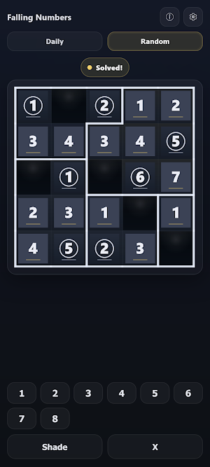 Falling Numbers - Logic Puzzle Screenshot 0