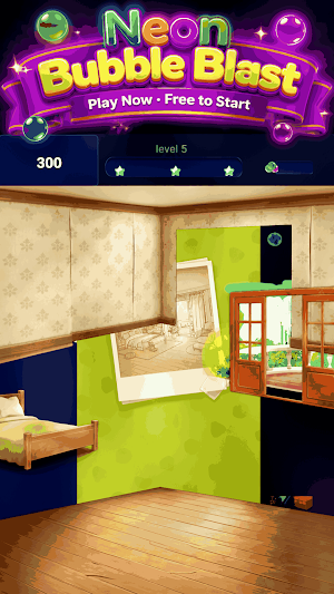Neon Bubble Blast Screenshot 3
