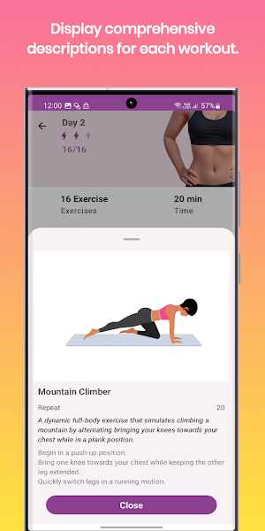 Fitness Women Workout Screenshot 3