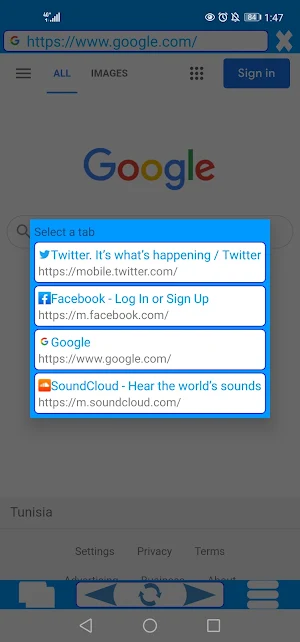Cyan Browser - Ultra Fast & Pr Screenshot 2
