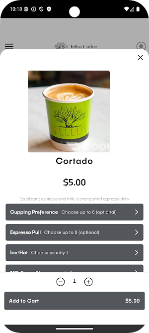 Tellus Coffee Screenshot 1