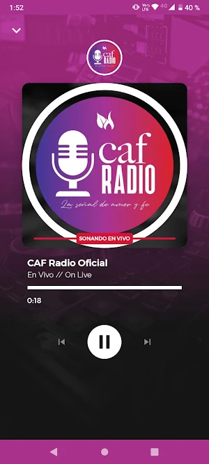 CAF Radio Screenshot 2