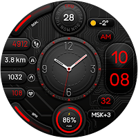 Hybrid SMURT URX72 Watch face