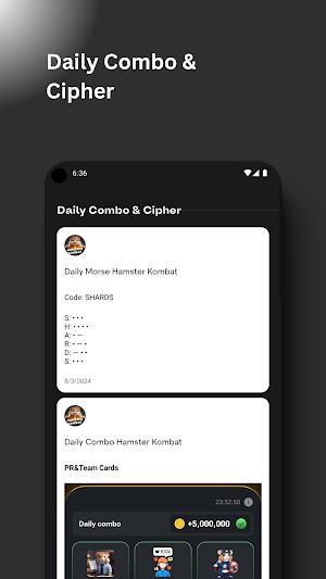 Hamster: Cipher, Combo & News Screenshot 1