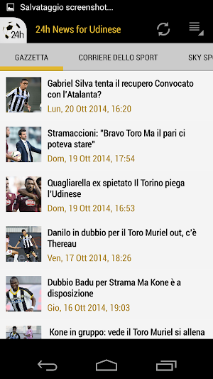 Udinese 24h Screenshot 1