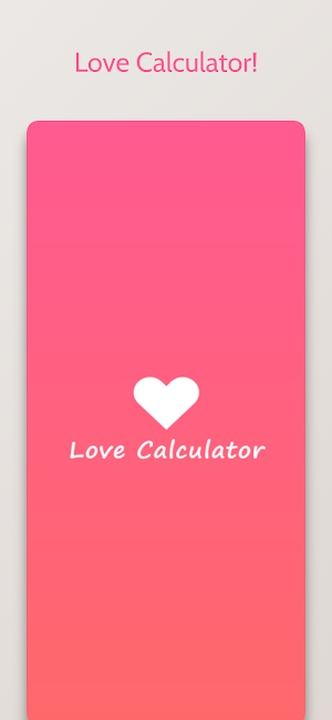 Love test: Love Calculator Screenshot 0
