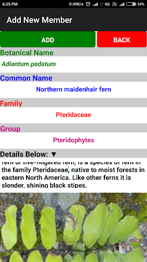 Classification in Botany Screenshot 3
