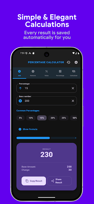 Percentage Calculator Screenshot 0