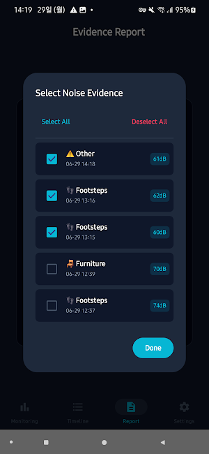 FloorLog - Noise Recorder & dB Screenshot 2