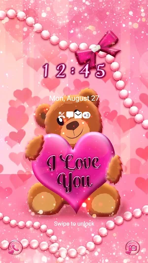 Love Heart Bear - Wallpaper Screenshot 1