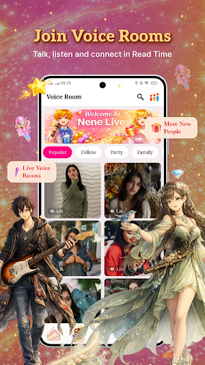 Nene Live: Voice & Video Room Screenshot 2