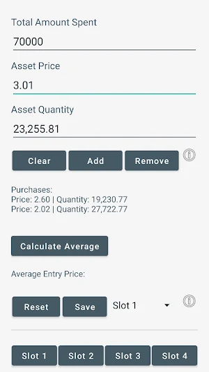 CoinAVG Average Price & Profit Screenshot 1