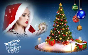 Christmas photo frame & photo blender app, editor Screenshot 0
