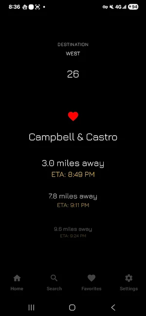 San Jose Bus App Screenshot 0