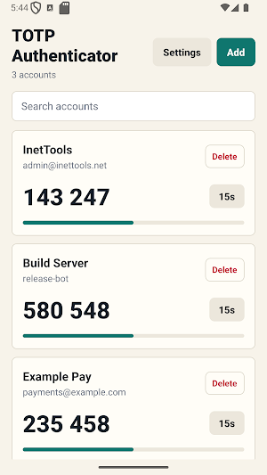 TOTP Authenticator Screenshot 0