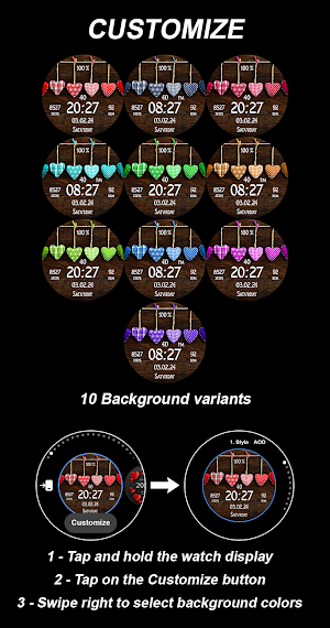 EY29 Valentine's WatchFace Screenshot 3