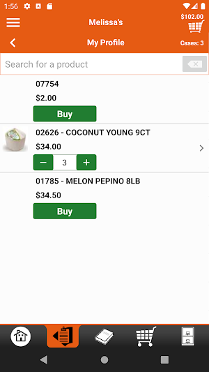 Melissa's Checkout Screenshot 1