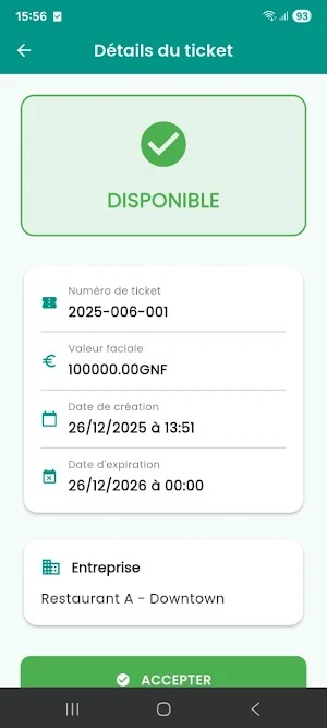Ticket Resto Le Rocher Screenshot 3