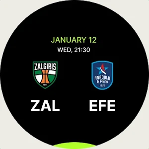 Žalgiris Watch app Screenshot 2