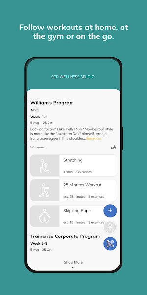 SCP Wellness Studio Screenshot 2